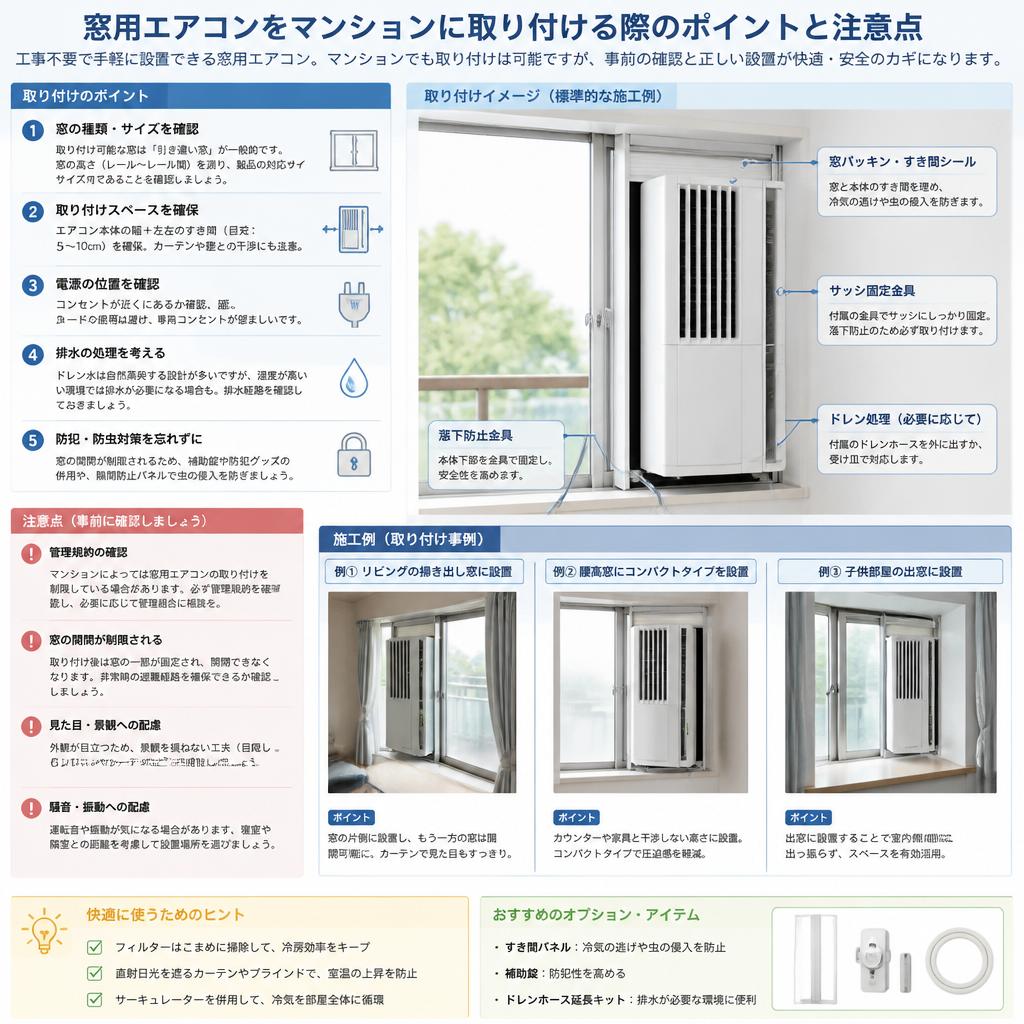 マンションに最適な取り付け方法