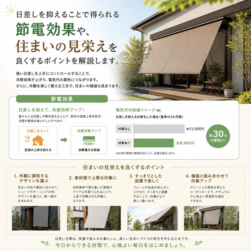 2. すだれを使った外構工事による利点