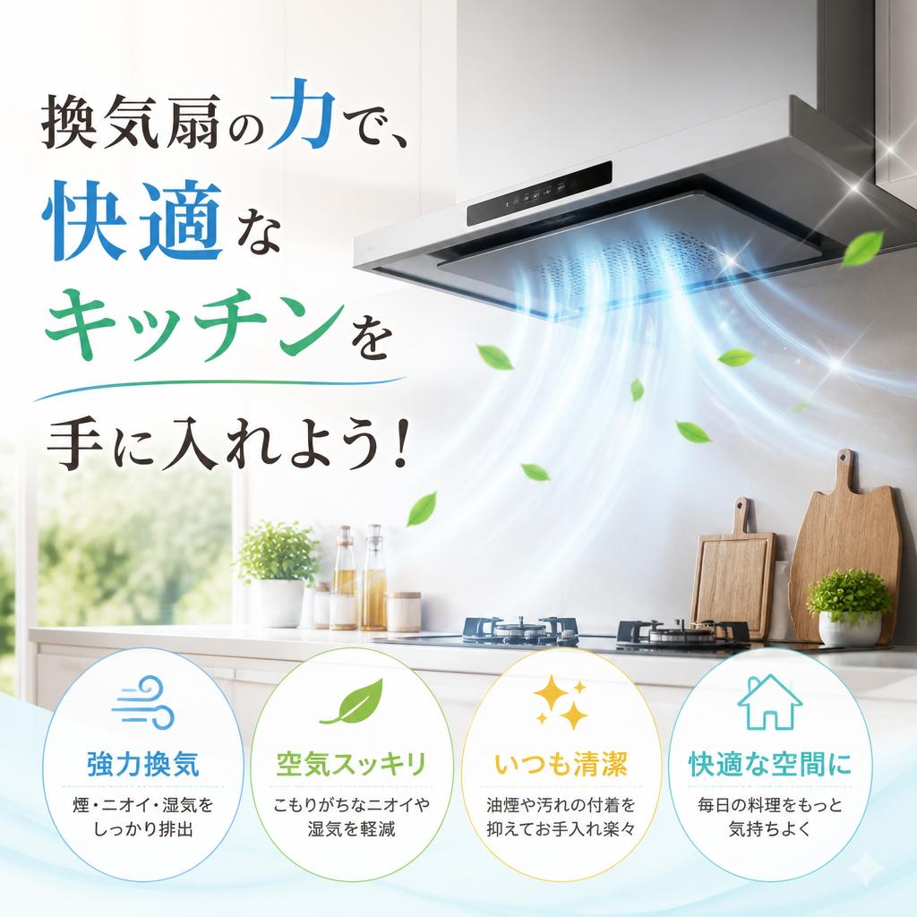 換気扇の力で、快適なキッチンを手に入れよう！