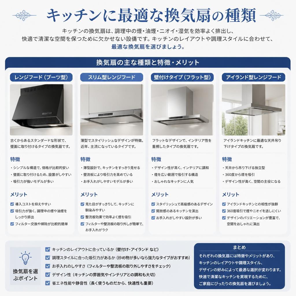 換気扇の種類と選び方