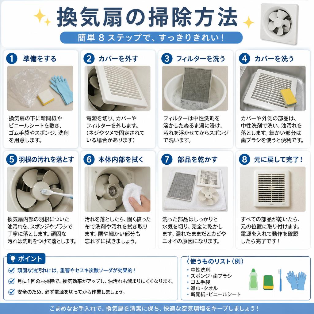 掃除の基本ステップ