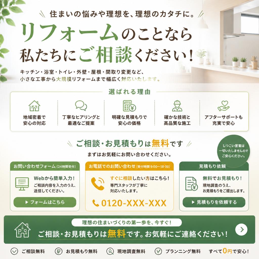 気軽にリフォーム相談を