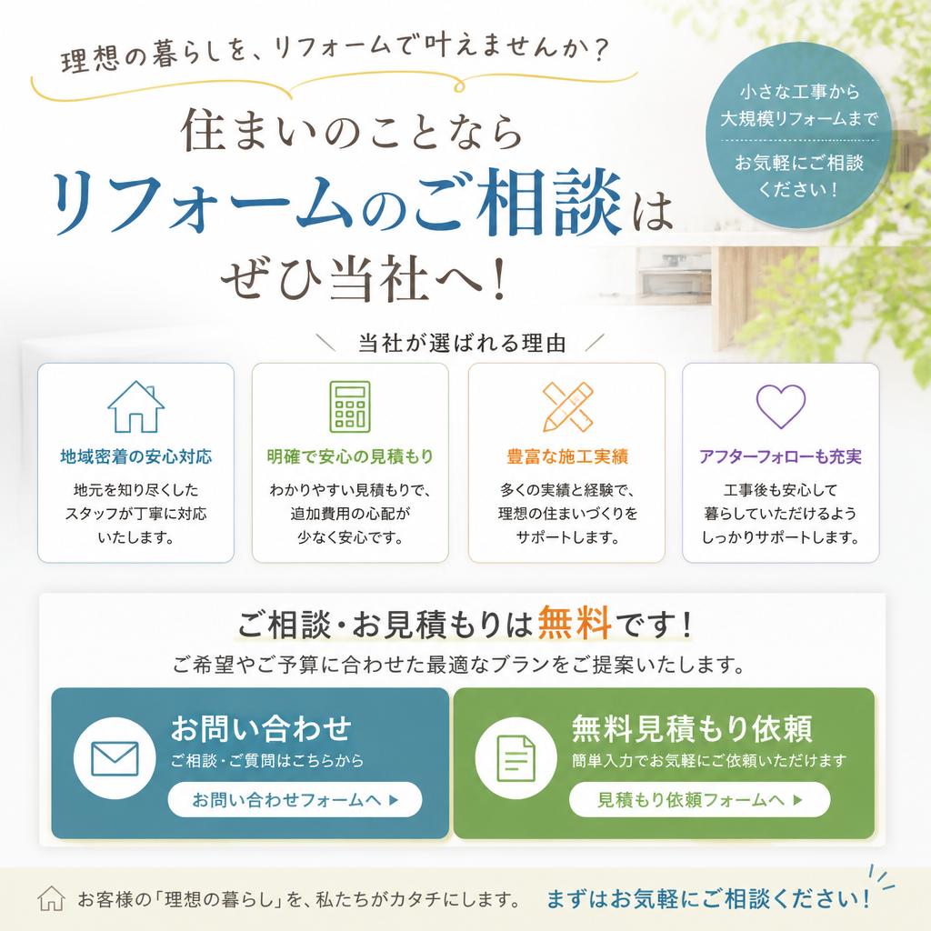 気軽にリフォーム相談を